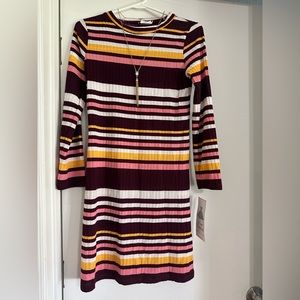 Rare Editions
Girls 16 Rib Knit Striped Dress 
Style #: F491891